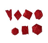 Collection de dés de Fromage - Dice Interactive 7 pièces à Usage éducatif | 3D imprimé avec Un Design Unique, des Jeux d'enseignement des mathématiques Jeux de rôle Parfaits pour Les Voyages Amusants