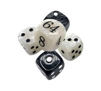 Collection de dés de Jeu de Backgammon - Ensemble de dés et de Dames en Acrylique avec Rangement, Accessoires de société Familial Classique | Jeu de Voyage interactif pour Les réunions d'amis,
