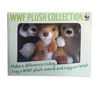 Collection de figurines en peluche WWF, lot de 3 dans un coffret cadeau