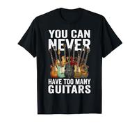 Collection de Guitares rétro You Can Never Have Too Many Guitars T-Shirt