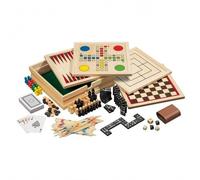 Collection De Jeux En Bois - Inclus 10 Jeux - Petit