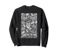 Collection de mammifères de la forêt écureuil Renard Blaireau Souris Sweatshirt