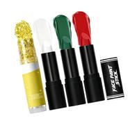 Collection de maquillage en poudre brillante, technologie à séchage rapide pour les fêtes costumées et les défilés, bâtons de paillettes corporelles