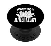 Collection de minéraux Aventures en minéralogie PopSockets PopGrip Adhésif