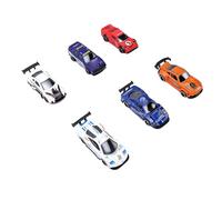 Collection de Modèles de Voitures de Course en Alliage de 6 Pièces, Jouets de Simulation Réalistes pour Enfants, Parfaits pour Offrir en Cadeau et Explorer, Véhicules en Alliage de Style
