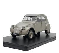 Collection De Modèles De Voitures en Alliage 1:24 pour Hachette 2CV A Argent Vintage Classique Voiture Jouets Cadeaux Jouets Non RC