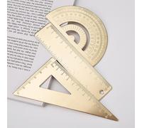 Collection De Papeterie En Laiton Pour Mesurer, Dessiner, Dicter Et Marquer Des Signets - Outils Durables Et Pratiques