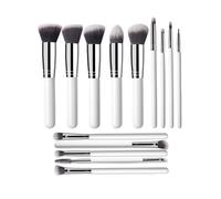 Collection de pinceaux de maquillage en poils synthétiques fins - Application précise - Toucher doux - Lavable - Portable - Hypoallergénique