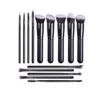 Collection de pinceaux de maquillage en poils synthétiques fins - Application précise - Toucher doux - Lavable - Portable - Hypoallergénique