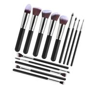 Collection de pinceaux de maquillage en poils synthétiques fins - Application précise - Toucher doux - Lavables - Portable - Ensemble de pinceaux cosmétiques