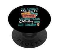 Collection de plaques d'immatriculation Ice Cream Collector PopSockets PopGrip Adhésif