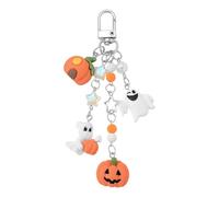 Collection De Porte-clés Du Festival D'Halloween Avec Breloque Interchangeable En Forme De Citrouille Diable Et Cloches Porte-clés Personnalisable Pour Halloween.