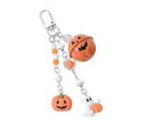 Collection De Porte-clés Du Festival D'Halloween Avec Breloque Interchangeable En Forme De Citrouille Diable Et Cloches Porte-clés Personnalisable Pour Halloween.