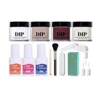 Collection de poudre de trempage liquide polyvalente pour ongles avec rétention de couleur et emballage adapté voyages Kits de poudre de trempage pour ongles liquides