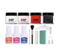 Collection de poudre de trempage liquide polyvalente pour ongles avec rétention de couleur et emballage adapté voyages Kits de poudre de trempage pour ongles liquides