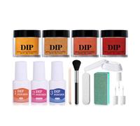 Collection de poudre de trempage liquide polyvalente pour ongles avec rétention de couleur et emballage adapté voyages Kits de poudre de trempage pour ongles liquides