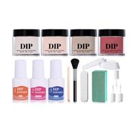 Collection de poudre de trempage liquide polyvalente pour ongles avec rétention de couleur et emballage adapté voyages Kits de poudre de trempage pour ongles liquides