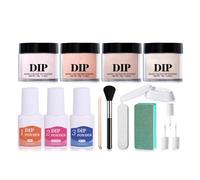 Collection de poudre de trempage liquide polyvalente pour ongles avec rétention de couleur et emballage adapté voyages Kits de poudre de trempage pour ongles liquides