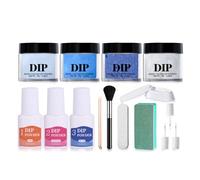 Collection de poudre de trempage liquide polyvalente pour ongles avec rétention de couleur et emballage adapté voyages Kits de poudre de trempage pour ongles liquides