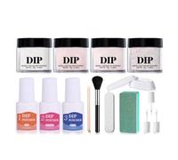 Collection de poudre de trempage liquide polyvalente pour ongles avec rétention de couleur et emballage adapté voyages Kits de poudre de trempage pour ongles liquides