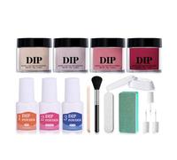 Collection de poudre de trempage liquide polyvalente pour ongles avec rétention de couleur et emballage adapté voyages Kits de poudre de trempage pour ongles liquides