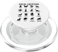 Collection de Silhouettes de créatures légendaires des Cryptids locaux PopSockets PopGrip pour MagSafe