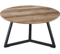 Collection de tables basses PASOA en couleur vieux chêne, idéale pour un salon rustique.