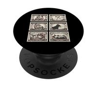 Collection de tampons Motif Chat Vintage PopSockets PopGrip Adhésif