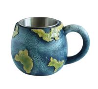 Collection de tasses planétaires en résine cosmique tasse à café surprise en forme de terre lune Saturne soleil pour astronome amateur (terre)