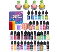 Collection De Teintures De - Pigments De Coloration Pour Bougies 18 Nuances, Puces Créatives Lumineuses, Blocs De Teinte De Qualité Supérieure, Lot De Mélange De Couleurs Artistiques, Riche Palet