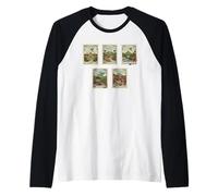 Collection de Timbres du marché du Village Vintage du Salvador 5 Cols Manche Raglan