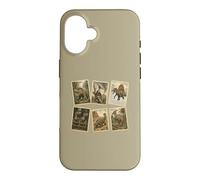 Collection de Timbres postaux Vintage préhistoriques Dinosaures Coque pour iPhone 16