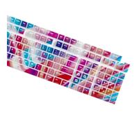 Collection de touches rétroéclairées arc-en-ciel avec dégradé de couleur 132 touches Profil ergonomique Design original Durabilité PC pour une saisie fluide Accessoires clavier arc-en-ciel