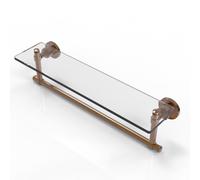 Collection de Washington Square 22 pouces tag re de vanit en verre avec barre de serviette int gr e - WS-1TB / 22-BBR