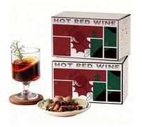 Collection D'épices Authentiques pour Vin Chaud, Mélange de 6 Épices (cannelle, Clou de Girofle, Anis Étoilé), Vin Chaud Artisanal, Grogs et Cidre Épicé, 12 Sachets Gourmands de 15g