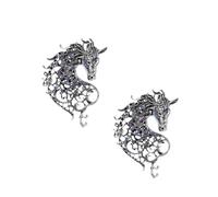 Collection d'épingles à cheval tendance en alliage léger - Accessoire polyvalent pour un usage quotidien ou des occasions spéciales - Accessoire de poitrine de cheval bleu, taille unique, Comme décrit
