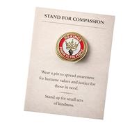 Collection d'épingles à pitié sophistiquées - Illustration détaillée - Compassion en métal - Idéal pour offrir et collectionner une participation à un événement, One Size, Comme décrit