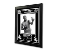 Collection des légendes de boxe : Jack Johnson Boxer, The Galveston Giant Heavyweight Champion - Impression autographe pré-imprimée - Souvenir de boxe - Format A4
