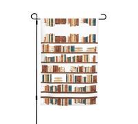 Collection d'étagères et drapeau de jardin imprimé échelle 30,5 x 45,7 cm - Drapeau décoratif en polyester imprimé double face durable pour cour, terrasse et balcon