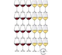 Collection DIVINO Bormioli Rocco - Lot de 24 verres à vin - N° 12 Divin rouge 53 cl + 12 Divin blanc 44 cl élégance à table