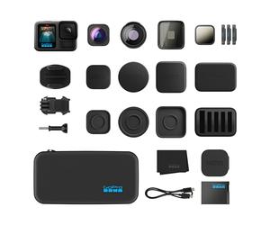 Collection d'objectifs GoPro HERO13 Black + série HB : Objectif Macro, Objectif Ultra Grand Angle, 4 filtres ND, Objectif anamorphique et étui Premium