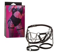 Collection Euphoria Harnais De Cuisse Avec Chaînes - Noir