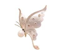 Collection exquise de broches papillon strass élégantes broches papillon fournies ornement pour soirée et fête Mode unique, taille unique, Comme décrit