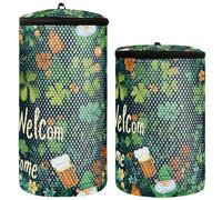 Collection Happy St. Patrick's Day Clover Lucky Green Shoe Wash Bag For Washing Machine Sneaker Washing Bag Pack of 2 Sneaker Laundry Bag For Washing Machine Wash Shoes In Washing Machine, Collection
