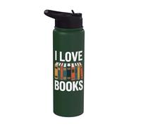 Collection I Love Books Enthusiasts Stainless Steel Insulated Water Bottle