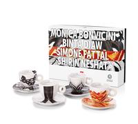Collection Illy Art 2024 GENESI Tasses à cappuccino avec soucoupes 4 x 160 ml