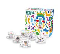 Collection Illy Art : PASCALE M. TAYOU 2022, tasses à cappuccino avec soucoupes, 6 x 160 ml
