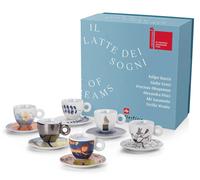 Collection Illy Art : Tasses à cappuccino avec soucoupes BIENNALE 2022, 6 x 160 ml