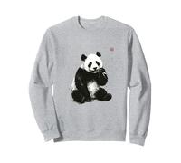 Collection Japonaise Sumi-e, Encre délavée, Panda Sweatshirt