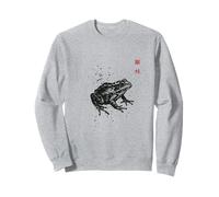 Collection Japonaise Sumi-e, Encre lavée, Art de la Faune, Grenouille arboricole Sweatshirt